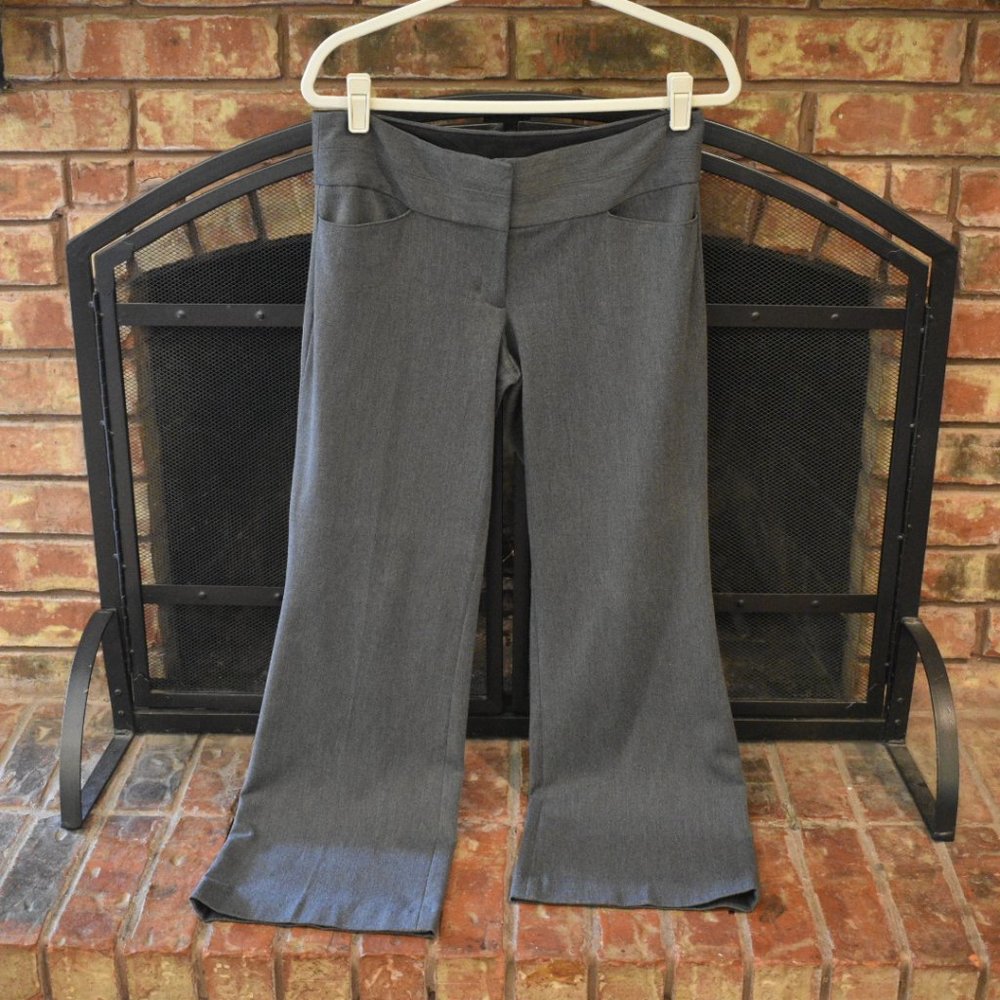 Express Editor Suit Pants - Charcoal Grey